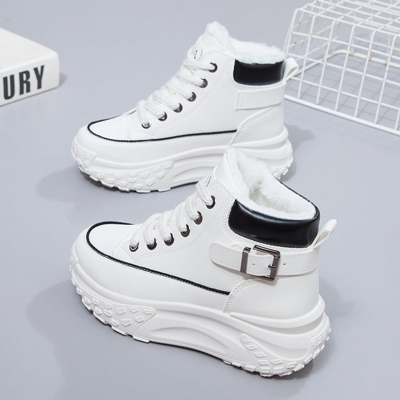 🔥🔥【50% OFF!!!】2024 toamna si iarna stil nou, catifea, talpa groasa, inalta pantofi casual