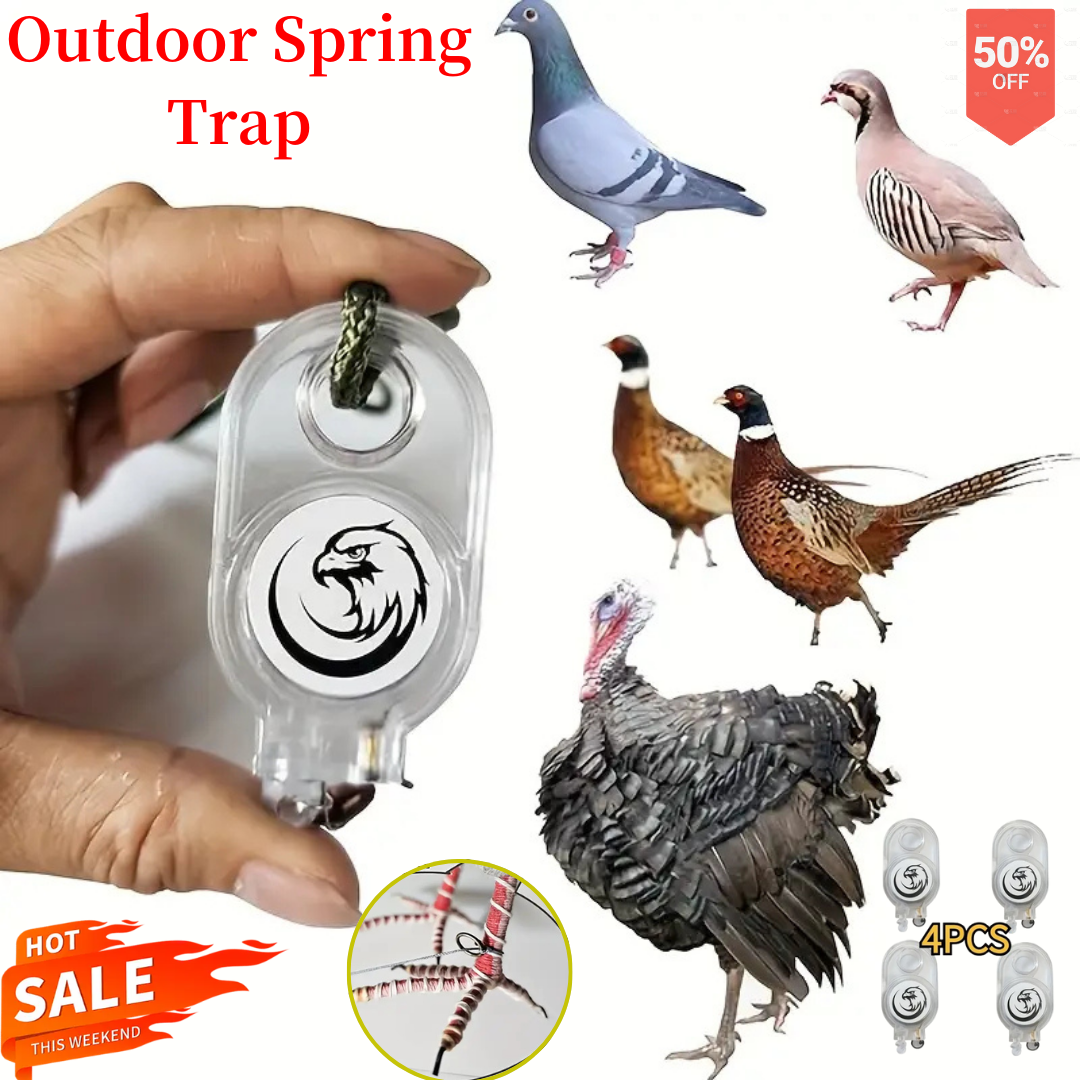 4/8 outdoor spring traps, high sensitivity automatic locking trap