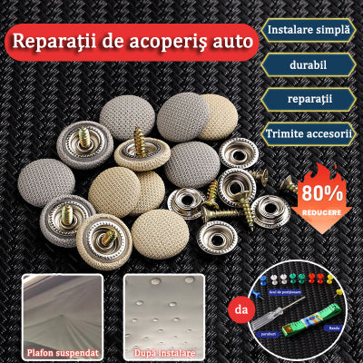 🔥【SLEVA 30 %】Plátnová střecha auta odpadává, oprava upevňovací spony hřebíkem. Úprava interiéru vozu a renovace brad bez demontáže (sada instalačního nářadí + šroubovák + ručník součástí balení)