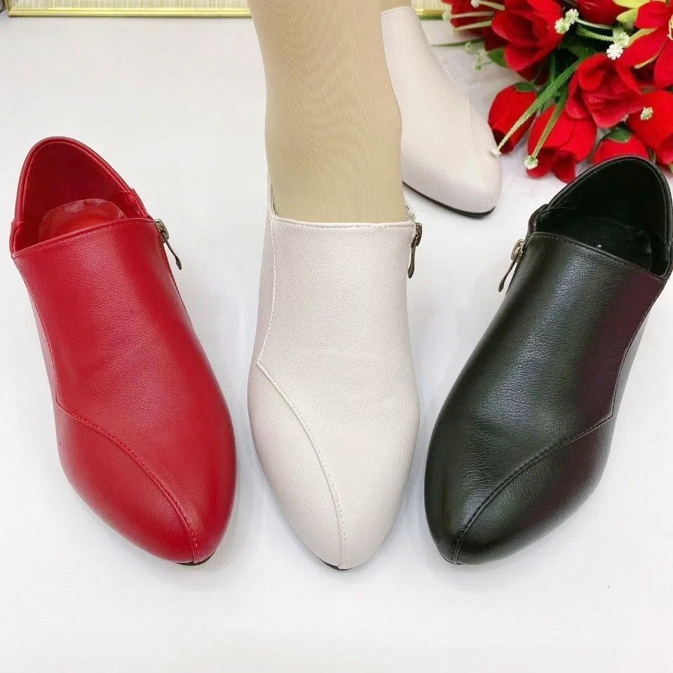 ⏰️【Časově omezený výprodej】👠【35-40】Módní měkké kožené dámské nízké podpatky s měkkou podrážkou