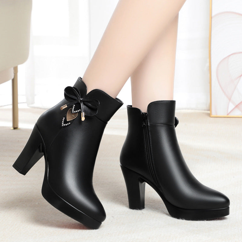 👢🔥【34-41】2024 Toamnă și Iarnă Noi Cizme de modă de damă cu fermoar lateral moale--3861049