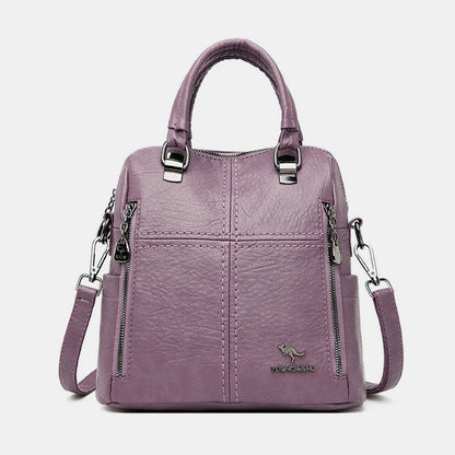 🎒🌟【Stylový a módní】Multifunkční batoh/brašna z pravé kůže s velkou kapacitou🐾 