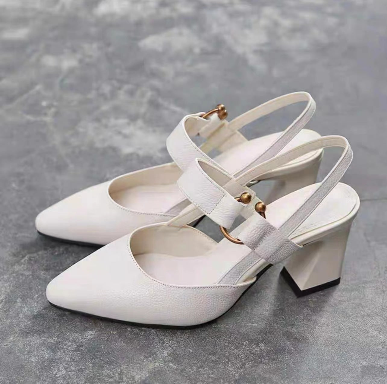 【35-41】[Stil nou de vară] Sandale simple cu toc înalt pentru femei