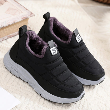 🔥【36-41】Pantofi de bumbac impermeabil antiderapant îngroșat pantofi de zăpadă cizme de zăpadă--3858943