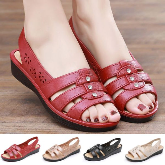 🔥👡【36-40】 2025 sandale noi, cu talpă moale, confortabile, respirabile, cu gură de pește