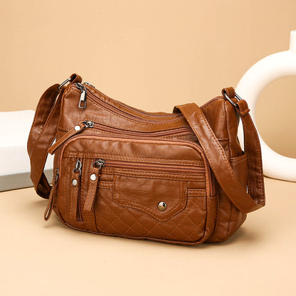 👜Nová velkokapacitní měkká kožená taška přes rameno/crossbody z roku 2025 