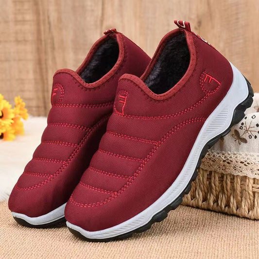 🥰【36-40】 Pantofi groși caldi plușațiimpermeabil, anti-alunecare--3855233
