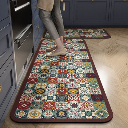 💥💥【se vinde ca pâinea caldă】【40*60+40*120cm】1 set Covoare antiderapante și foarte absorbante pentru bucătărie și baie