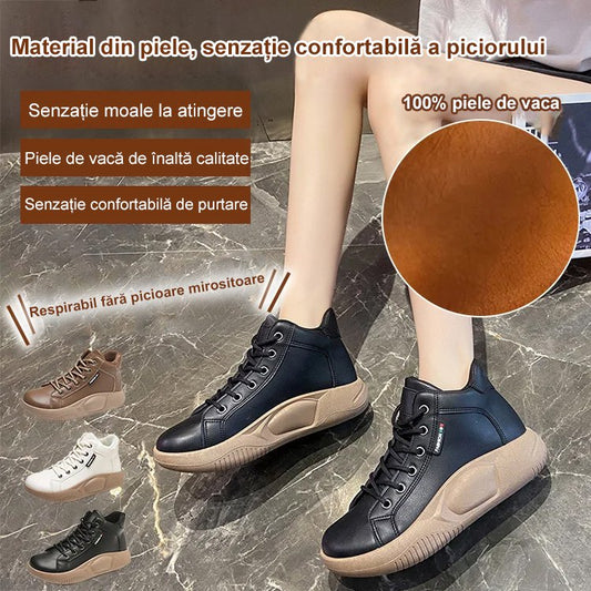 【🔥50% OFF】【35-40】Pantofi retro rocking cu talpă groasă din piele de vacă în stil nou, pantofi casual versatili la modă--3864282