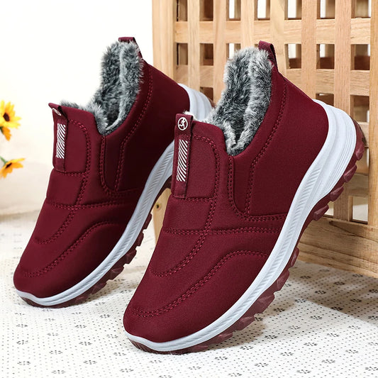 😀🎉🔥velvet și îngroșare🔥【35-41】 pantofi de iarnă impermeabili din bumbac cald pentru femei 3849728