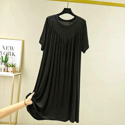 ⚡🔥LAST DAY 51% OFF 🔥Rochie de pijama lentă, moale și confortabilă, cu mâneci scurte