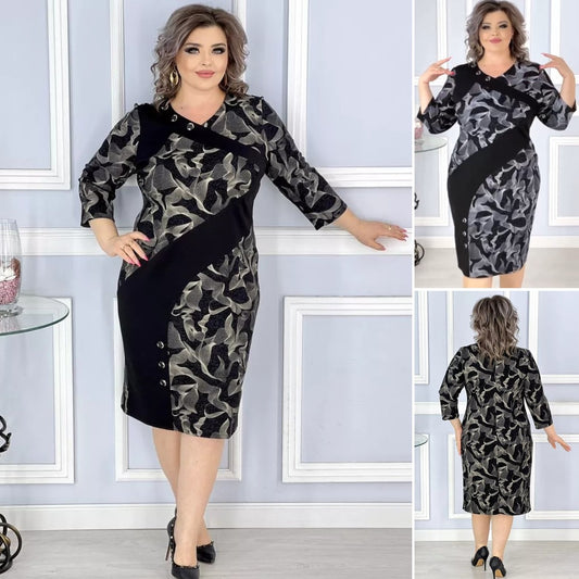 【🏆️Výprodej】🌷 [S-5XL] Nové elegantní šaty s potiskem 2025 