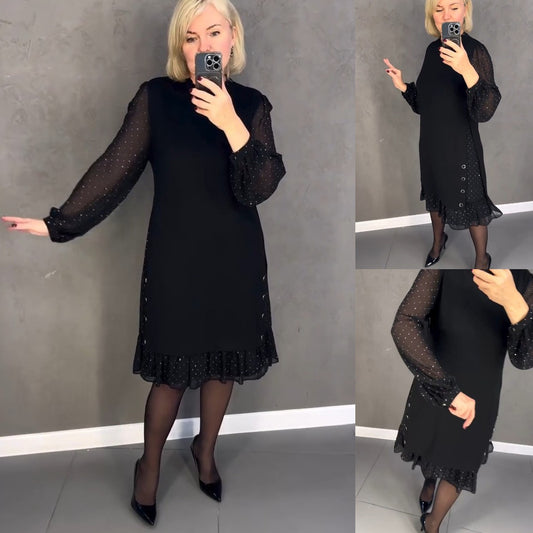 【🔥Cumpărați 1 și primiți 1 gratuit】💖💖【S-5XL】🍁🍂Stil nou de toamnă și iarnă elegant de înaltă calitate, rochie——3894418