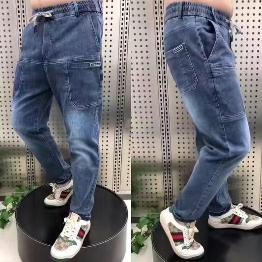 【S-5XL】Pánské elastické džíny pro nadměrné velikosti s extra tukem 