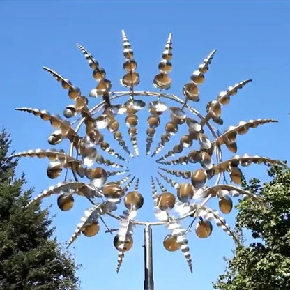 Fier metal sci-fi fantezie fantezie în aer liber patio grădină moară de vânt ornament