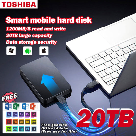 8TB ultra velkokapacitní mobilní pevný disk + originální Office + Adobe zdarma 