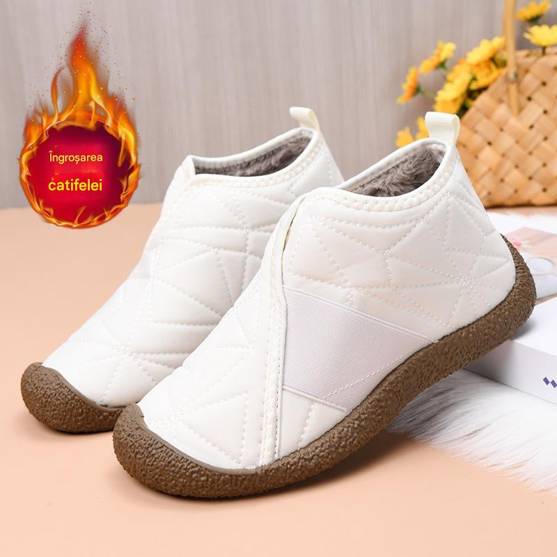💥【50% reducere】【35-41】☃️2024 Noi de iarnă, cu talpă moale, anti-alunecare și rezistente la uzură, plus cizme de zăpadă catifelate și îngroșate--3860046