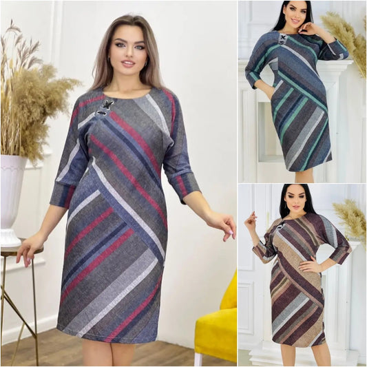 🌞🔥【S-5XL】Rochie calduroasa noua de toamna si iarna