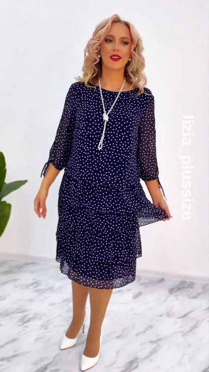 🏆【S-5XL】💃Rochie de lux cu siluetă ușoară, confecționată din șifon confortabil