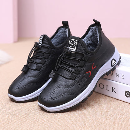 【📢Reducere pe timp limitat】【35-41】2024 Pantofi de femeie din bumbac din catifea lucrați manual din piele naturală în stil nou de iarnă-3852774