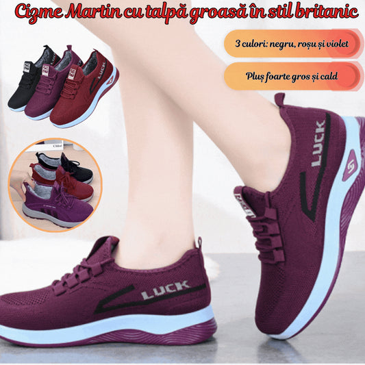 🔥【36-40】Iarna noi căptușite cald moale de jos femei pantofi de bumbac pentru femei