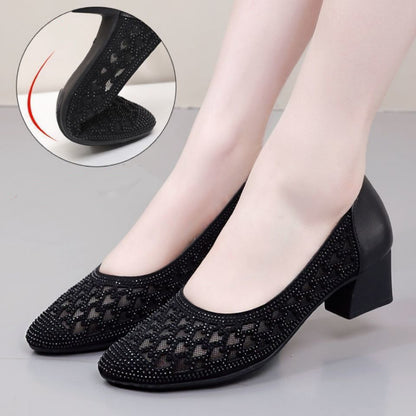 50% zniżki na nowe produkty 🔥【35-41】Damskie oddychające sandały z siateczki z kryształkami💎 