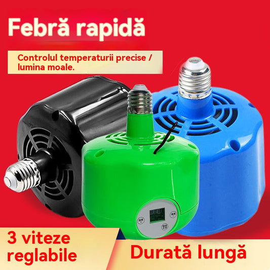 🌈 Lampă inteligentă de încălzire cu temperatură constantă pentru animale de companie pentru reproducere
