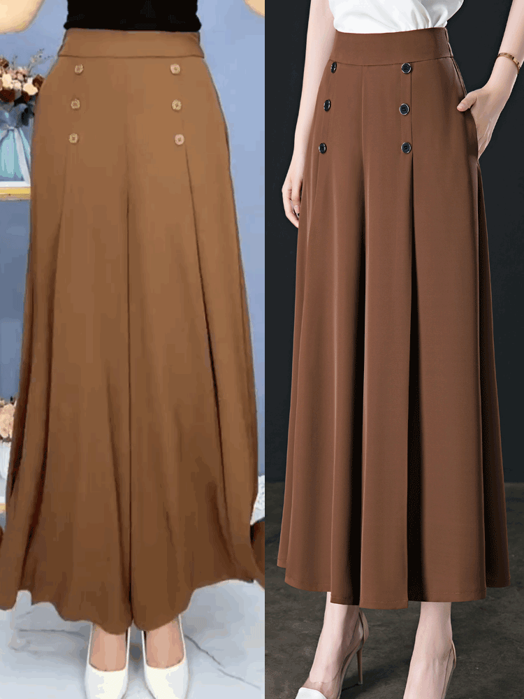 💖【M-5XL】Modna damska spódnica z szerokimi nogawkami i wysokim stanem ——3895202 