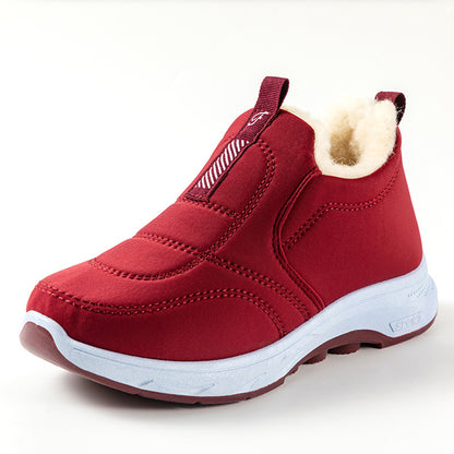 😀🎉【Cumpără 1 primești 1 gratis】🔥velvet și îngroșare🔥【35-41】 pantofi de iarnă impermeabili din bumbac cald pentru femei