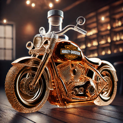 🚗Kreatywna szklana butelka Ciekawa butelka whisky Szklana butelka w stylu motocyklowym