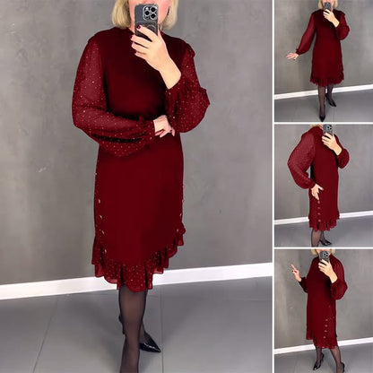 【30%OFF】💖💖【S-5XL】🍁🍂Rochie nouă la modă de toamnă și iarnă de înaltă calitate