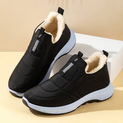 😀🎉【Cumpără 1 primești 1 gratis】🔥velvet și îngroșare🔥【35-41】 pantofi de iarnă impermeabili din bumbac cald pentru femei