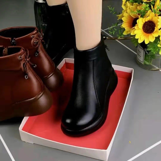 ❄️👞【35-40】Italské protiskluzové dámské boty ručně vyrobené z přírodní kůže 