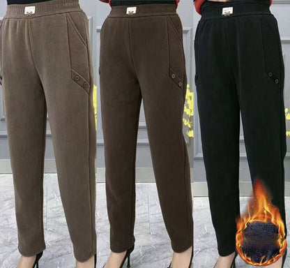 🔥🔥【2XL-5XL】Nowe jesienno-zimowe, grube, aksamitne, luźne, codzienne spodnie w dużym rozmiarze✅【55-92,5 kg】——3895143 