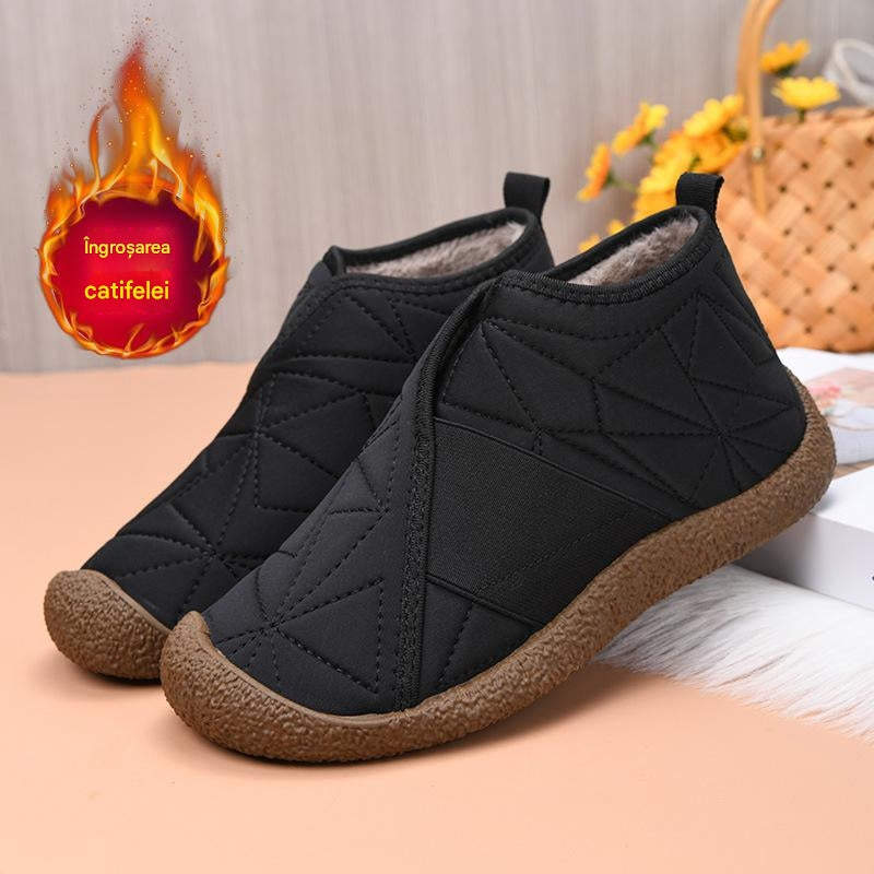 💥【50% reducere】【35-41】☃️2024 Noi de iarnă, cu talpă moale, anti-alunecare și rezistente la uzură, plus cizme de zăpadă catifelate și îngroșate--3860046