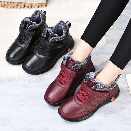 🔥【SLEVA 80 %】🔥【36-41】 Ležérní teplé sametové protiskluzové zimní boty -- 3869099 
