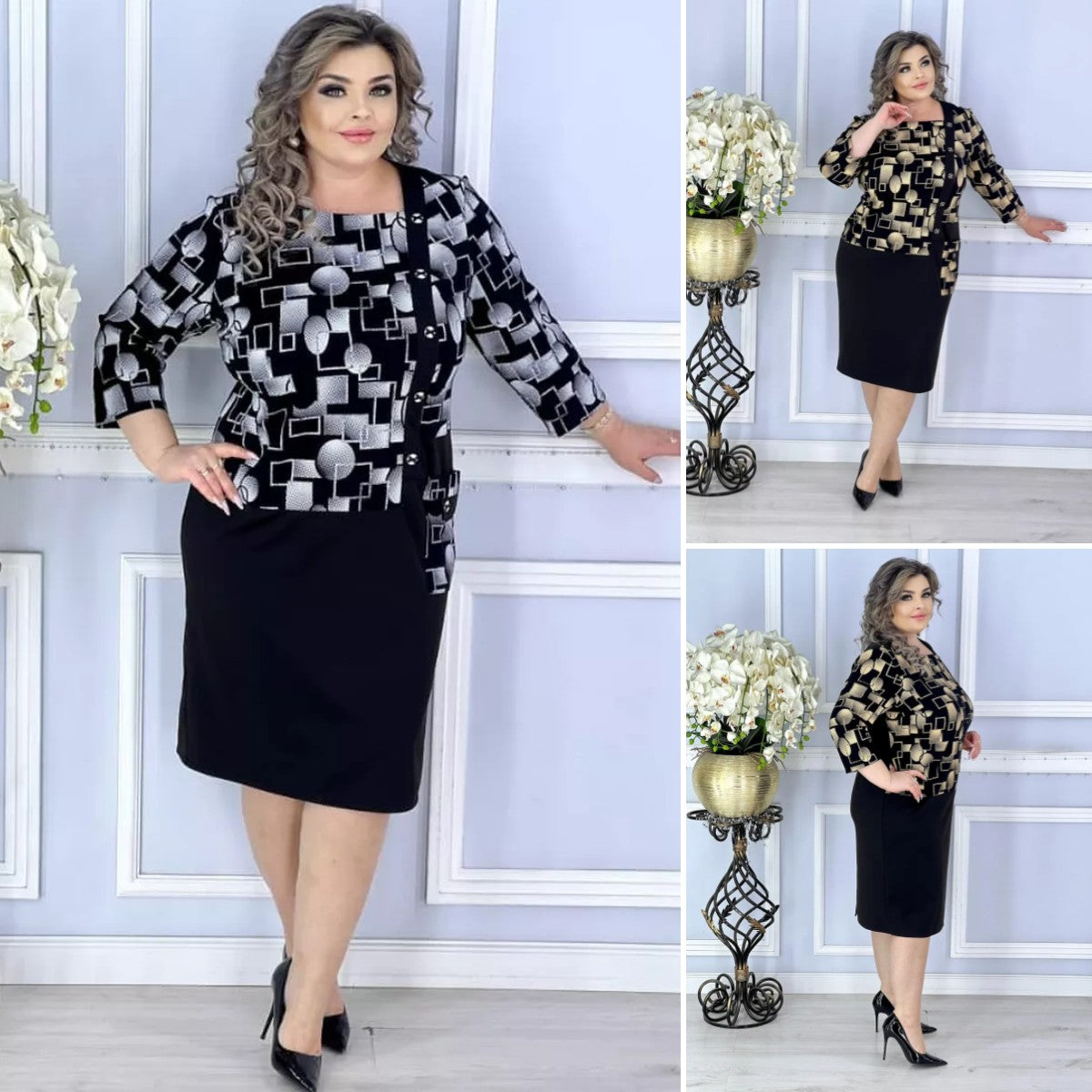 🍑😍【S-5XL】Rochie fermecătoare de toamnă de mărime mare——3894423