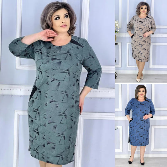 【🏆️Výprodej】🌷 [S-5XL] Nové elegantní šaty s potiskem 2025 