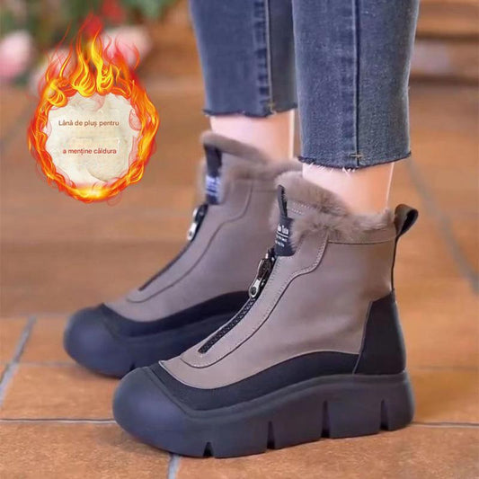 【🔥ŽHAVÉ】🥾【35-40】Zimní nové produkty 2024 Teplé vlněné sněhule na silné podrážce -- 3860976 