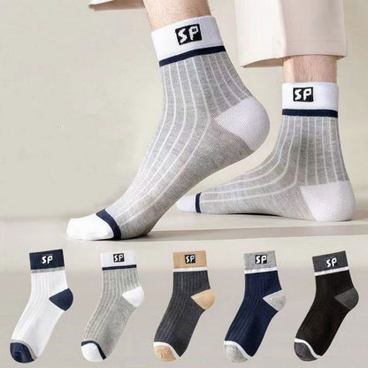 😍🧦【10 par】2024 Nowe bawełniane skarpetki dezodorujące dla mężczyzn, pochłaniające pot 