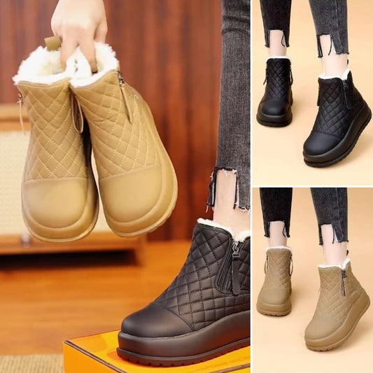 📢【Reducere pe timp limitat】❄️🥰【36-40】 2024 iarna noi cizme calde din piele moale impermeabile pentru zapada--3858855