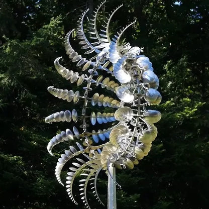 Fier metal sci-fi fantezie fantezie în aer liber patio grădină moară de vânt ornament