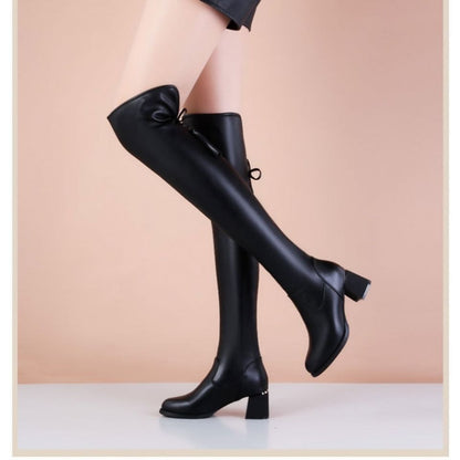 👢【35-41】Super elastické kozačky s dlouhým válcem 