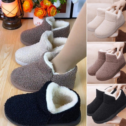 💟【35-41】Teplé vlněné a sametové ploché sněhule--3859927 