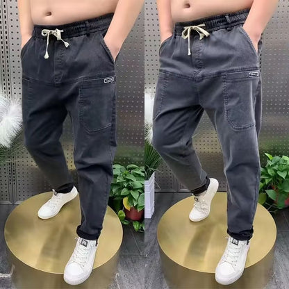 【S-5XL】Pánské elastické džíny pro nadměrné velikosti s extra tukem 
