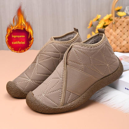 💥【50% reducere】【35-41】☃️2024 Noi de iarnă, cu talpă moale, anti-alunecare și rezistente la uzură, plus cizme de zăpadă catifelate și îngroșate--3860046