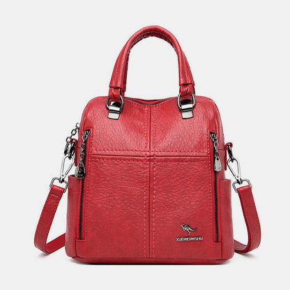 🎒🌟【Stylový a módní】Multifunkční batoh/brašna z pravé kůže s velkou kapacitou🐾 