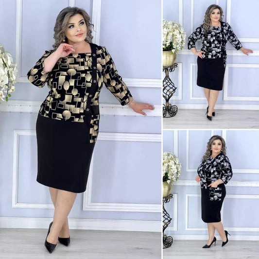 🍑😍【S-5XL】Rochie fermecătoare de toamnă de mărime mare——3894423