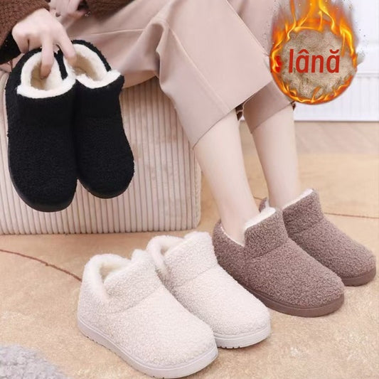 💟【35-41】Teplé vlněné a sametové ploché sněhule--3859927 
